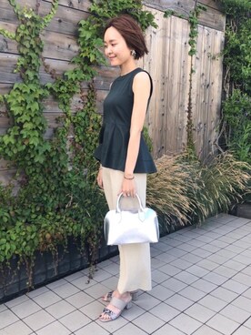 「kiko（キコ）のアイテム」を使った、伊藤　オデット エ オディール スタッフさん（レディース・164cm）の夏コーディネート