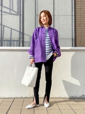 「MASTER&Co（マスターアンドコー）のアイテム（バッグ）」を使った、伊藤　オデット エ オディール スタッフさん（レディース・164cm）の春コーディネート