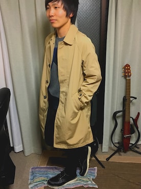 「SHIPS（シップス）のアイテム（スウェット）」を使った、じゅんたいさん（メンズ・164cm）の春コーディネート