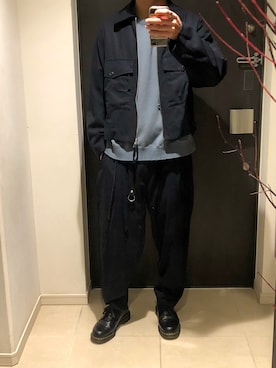 「URU（ウル）のアイテム（ブルゾン）」を使った、ken12120204さん（メンズ・175cm）の春コーディネート