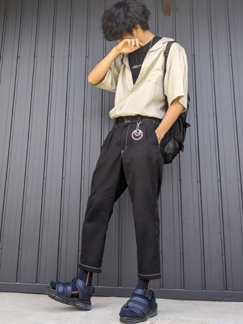 憧れ × Dickies LIDNM (BLACK) M テーパードステッチパンツ - チノパン 【送料0円】 Dickies × (BLACK) M テーパードステッチパンツ LIDNM チノパン