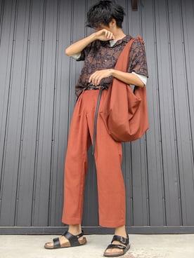 「EDWIN（エドウィン）のアイテム（サンダル）」を使った、月さん（メンズ・177cm）の春コーディネート