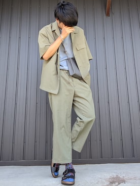 「EDWIN（エドウィン）のアイテム（サンダル）」を使った、月さん（メンズ・177cm）の春コーディネート
