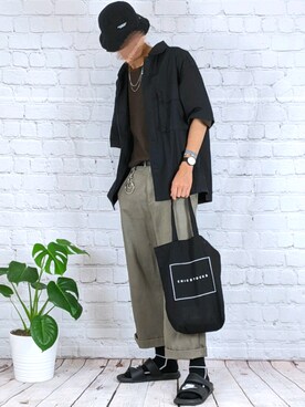 月さん（メンズ・177cm）の夏コーディネート