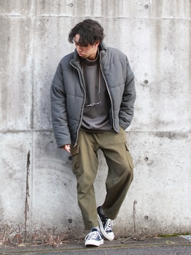 「URBAN RESEARCH（アーバンリサーチ）のアイテム（ダウンジャケット/コート）」を使った、月さん（メンズ・177cm）の秋コーディネート