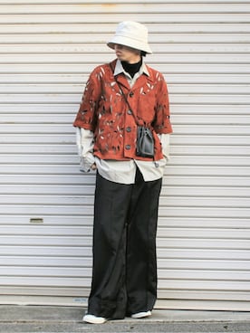 「LIWLE（リウル）のアイテム」を使った、月さん（メンズ・177cm）の冬コーディネート