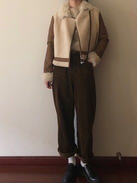 「DAZZLE（ダズル）のアイテム（ジャケット/アウター）」を使った、无限诗さん（レディース・168cm）の冬コーディネート