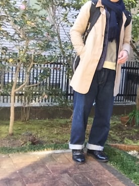 「Lee（リー）のアイテム（その他アウター）」を使った、miyaさん（メンズ・164cm）の春コーディネート