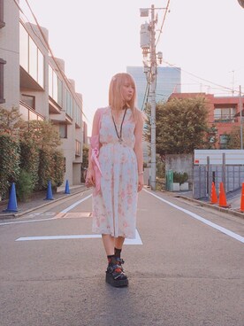 「harajuku」｜「アイテム（ワンピース/ドレス）」を使った、InoriKurozawaさん（レディース・156cm）の秋コーディネート