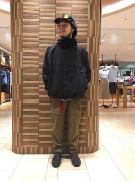 「BURLAP OUTFITTER（バーラップアウトフィッター）のアイテム（マウンテンパーカー）」を使った、Kato Taroさん（メンズ・164cm）の夏コーディネート