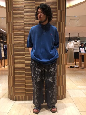 「ボヘミアンズ」｜「アイテム（サンダル）」を使った、Kato Taroさん（メンズ・164cm）の夏コーディネート