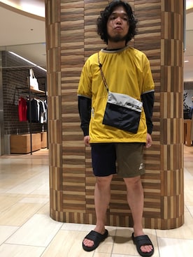 「MANASTASH（マナスタッシュ）のアイテム（バッグ）」を使った、Kato Taroさん（メンズ・164cm）の夏コーディネート