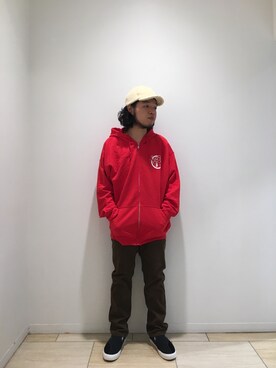 「BEAVER ORIGINAL（ビーバーオリジナル）のアイテム」を使った、Kato Taroさん（メンズ・164cm）の秋コーディネート