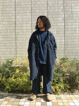 Kato Taroさん（メンズ・164cm）の冬コーディネート