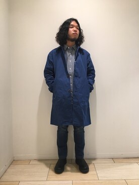 「Blundstone（ブランドストーン）のBlundstone/ブランドストーン　ｻｲﾄﾞｺﾞｱﾌﾞｰﾂ Men's（ブーツ）」を使った、Kato Taroさん（メンズ・164cm）の冬コーディネート