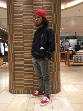 「and wander」｜Kato Taroさん（メンズ・164cm）の冬コーディネート