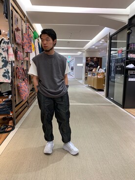 「COMMON EDUCATION（コモンエデュケーション）のアイテム」を使った、Kato Taroさん（メンズ・164cm）の夏コーディネート