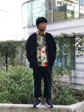 「MANASTASH（マナスタッシュ）のアイテム（ジャケット/アウター）」を使った、Kato Taroさん（メンズ・164cm）の秋コーディネート