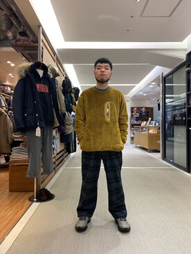 「and wander（アンドワンダー）のアイテム（ブルゾン）」を使った、Kato Taroさん（メンズ・164cm）の秋コーディネート