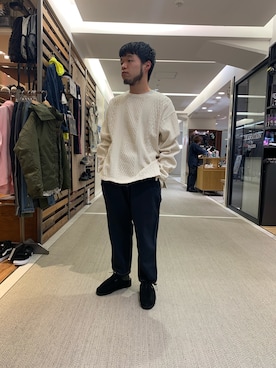 「ptarmigan（ターミガン）のアイテム」を使った、Kato Taroさん（メンズ・164cm）の冬コーディネート