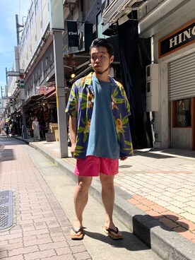 Kato Taroさん（メンズ・164cm）の夏コーディネート