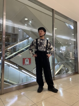 「MANASTASH（マナスタッシュ）のアイテム（ニット/セーター）」を使った、Kato Taroさん（メンズ・164cm）の冬コーディネート