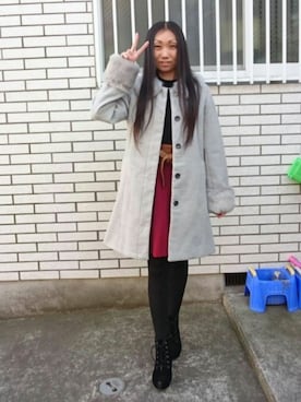 「装飾」｜yayoさん（レディース・153cm）の冬コーディネート