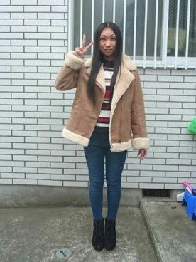 yayoさん（レディース・153cm）の冬コーディネート