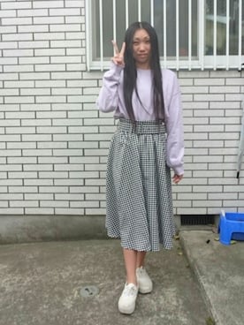 「ラベンダー」｜yayoさん（レディース・153cm）の春コーディネート