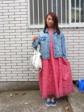「テープロゴ」｜yayoさん（レディース・153cm）の春コーディネート