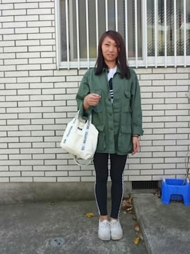 「テープロゴ」｜yayoさん（レディース・153cm）の春コーディネート