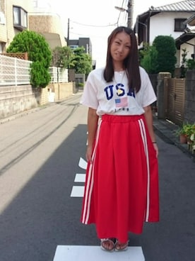 「USA」｜「アイテム（アクセサリー）」を使った、yayoさん（レディース・153cm）の秋コーディネート