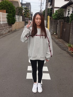 「テープロゴ」｜yayoさん（レディース・153cm）の秋コーディネート