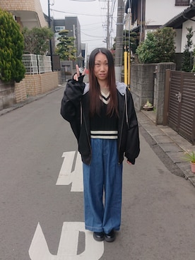 「ベンデイビス」｜「アイテム（ジャケット/アウター）」を使った、yayoさん（レディース・153cm）の春コーディネート