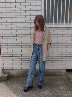 「レースタンクトップ」｜yayoさん（レディース・153cm）の夏コーディネート