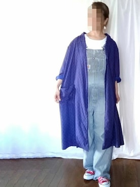 「オールスター」｜「アイテム（サロペット/オーバーオール）」を使った、のののんさん（レディース・155cm）の春コーディネート