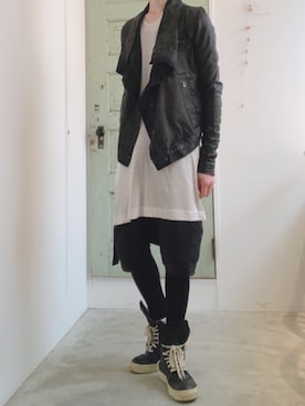 「DRKSHDW（ダークシャドウ）のアイテム（ジャケット/アウター）」を使った、meros2666さん（メンズ・176cm）の夏コーディネート