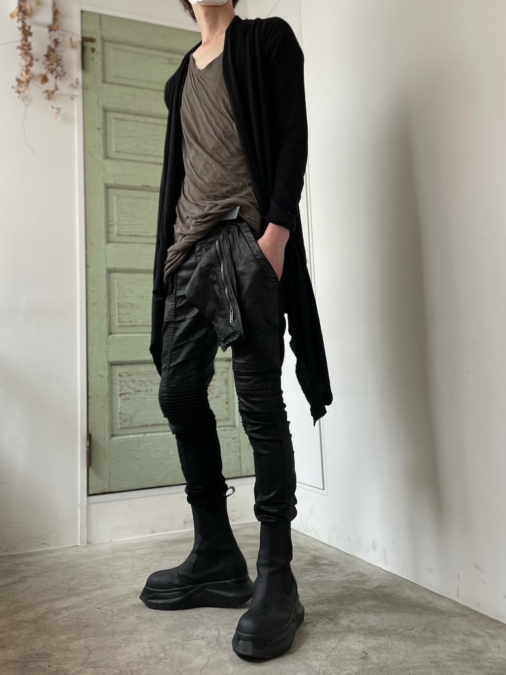 Rick Owens FW15 カーディガン RICK OWENS(リックオウエンス) LIMO F W11カシミア混