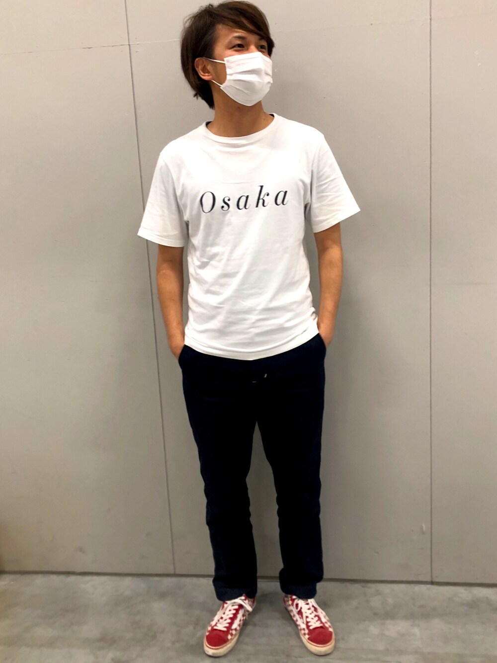 「サタデーズ ニューヨークシティ (Saturdays NYC)、バンズ、Tシャツチャレンジ」｜「Saturdays NYCのアイテム（Tシャツ/カットソー、ホワイト系）」を使った、こたつマンさん（メンズ・181cm）の夏コーディネートの1枚目の写真