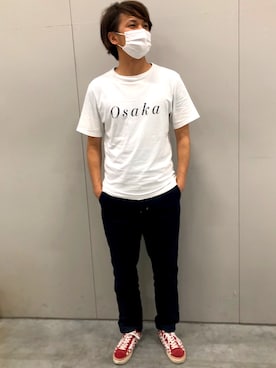 「サタデーズ ニューヨークシティ (Saturdays NYC)」｜「アイテム（シューズ）」を使った、こたつマンさん（メンズ・181cm）の夏コーディネート