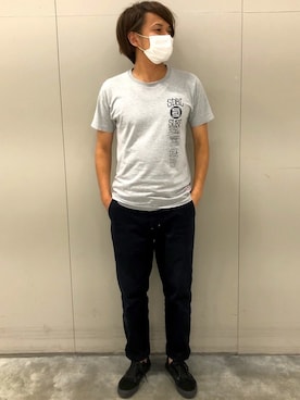 「S/DOUBLE （エスダブル）のアイテム」を使った、こたつマンさん（メンズ・181cm）の夏コーディネート