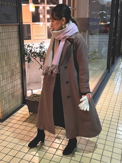 Eri_Isobe｜PUBLIC TOKYOのチェスターコートを使ったコーディネート - WEAR