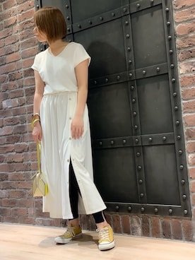 「GUILDPRIME」｜Ito Harukaさん（レディース・160cm）の夏コーディネート