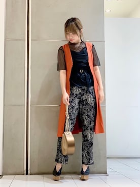 Ito Harukaさん(レディース・160cm)の夏コーディネート