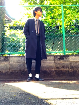 「JUNRED（ジュンレッド）のアイテム（その他アウター）」を使った、GENさん（メンズ・177cm）の春コーディネート