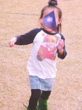 「AHCAHCUM.muchacha（アチャチュムムチャチャ）のアイテム（シューズ）」を使った、ToRi さん（キッズ・90cm）の冬コーディネート