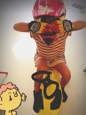 「FOXのアイテム」を使った、ToRi さん（キッズ・100cm）の冬コーディネート