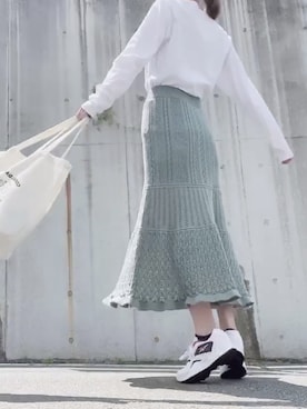 「Reebok（リーボック）のトーチ ヘックス / Torch Hex（スニーカー）」を使った、moeさん（レディース・168cm）の春コーディネート