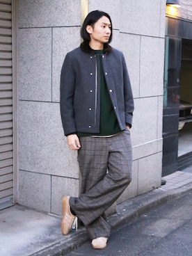 「FACTOTUM（ファクトタム）のアイテム（ブルゾン）」を使った、FACTOTUM_Teraoさん（メンズ・176cm）の秋コーディネート