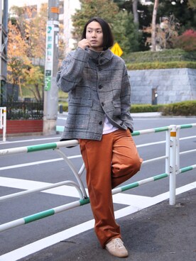 「FACTOTUM（ファクトタム）のアイテム（ブルゾン）」を使った、FACTOTUM_Teraoさん（メンズ・176cm）の秋コーディネート
